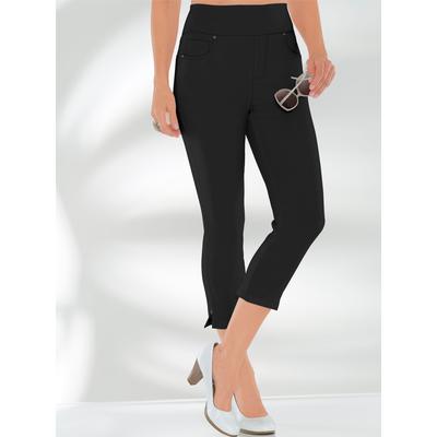 Stretch-Hose CASUAL LOOKS, Damen, Gr. 38, Normalgrößen, schwarz, 72% Viskose, 25% Polyamid, 3% Elasthan, unifarben, 7/8-Länge, Hosen Image