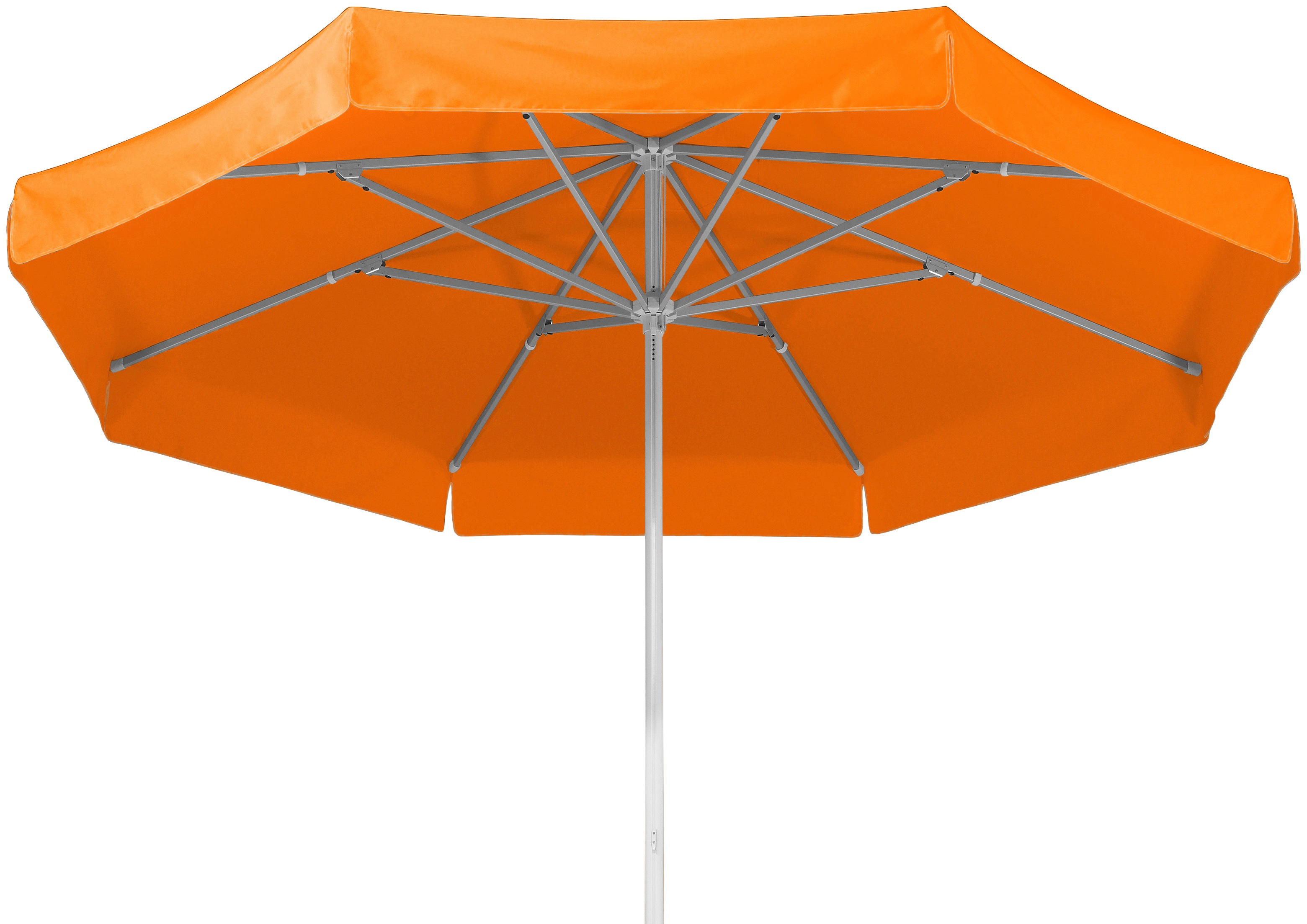 Marktschirm SCHNEIDER SCHIRME "Jumbo", orange, Obermaterial: 100% Polyester, Standschirme, ØxH: 300x275 cm, Aluminium/Polyester Image