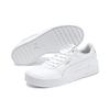 Sneaker PUMA "CARINA L", Gr. 37,5, weiß (puma weiß, puma weiß, puma silber), Leder, Leder, unifarben, sportlich, Schuhe, Topseller