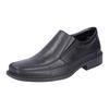 Slipper RIEKER, Herren, Gr. 40, schwarz, Leder, Synthetik, klassisch, Schuhe, Festtagschuh, Halbschuh, Komfortschuh im klassischen Business-Look