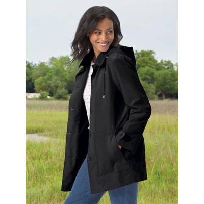 Women's Updated 7-Pocket Solid Jacket, Black 2X