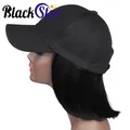 Black Star – perruque BoB courte pour femmes 8 pouces ajustable style Hip Hop Baseball