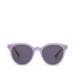 TOMS Women's Sunglasses Purple Aaryn Matte Lavender Crystal Frame And Dark Grey Lens Sunglass