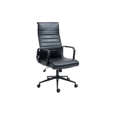 CLP Bürostuhl Kolumbus Echtleder schwarz/schwarz Image
