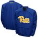 Men's Franchise Club Royal Pitt Panthers Windshell Big Logo V-Neck Pullover Jacket