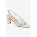 Extra Wide Width Women's Gretta Sandals by Bella Vita in White Leather (Size 11 WW)