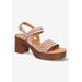 Women's Jud-Italy Sandals by Bella Vita in Blush Suede Leather (Size 10 M)