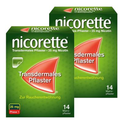 2x Nicorette TX Pflaster 25 mg 2x14 St transdermal Image