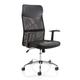 OPO Vegalite Executive Office Chair Black Leather | Executive Boardroom Chair with High Back Large Seat and Tilt Mechanism | Chrome 5 Star Base Black