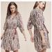 Anthropologie Dresses | Anthropologie Floreat Zhara Sheer Paisley Peasant Dress, No Slip | Color: Blue/Cream | Size: M