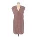 H&M Casual Dress - Shift: Brown Graphic Dresses - Women's Size 0