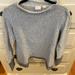 Anthropologie Tops | Anthropologie 9 H15 Stcl Cozy Sweatshirt; Size Xs Petite | Color: Gray/White | Size: Xsp