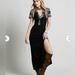 Free People Dresses | Lotta Stennson Free People Knit Dress Sz L | Color: Black/Gray | Size: L