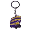 Porte-clé en Bus de chevalier porte-clé emblématique violet Triple Decker charme du monde des