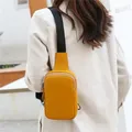 Sac à main en cuir véritable pour femme sac de poitrine solide sac à main décontracté pour femme