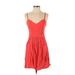 Express Casual Dress - Mini: Red Dresses - Women's Size Small