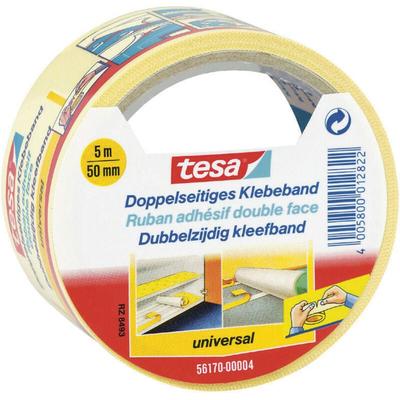 Universal 56170-00004-11 Doppelseitiges Klebeband Weiß (l x b) 5 m x 50 mm 1 St. - Tesa