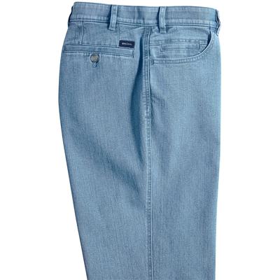Dehnbund-Jeans BRÜHL, Herren, Gr. 26, Unterbauchgrößen, Normale Leibhöhe, blau (blau, bleached), 78% Baumwolle, 21% Polyester, 1% Elasthan, unifarben, lang, Jeans Image