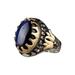 yuehao accessories rings large saphire ring round blue gemstone ring vintage ring diamond ring gift ring peacock shape peacock ring diamond ring big diamond ring b