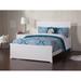 Metro Full Bed with Matching Footboard in White