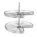 Rev-A-Shelf 28" Lazy Susan Kidney Shaped 2-Shelf Corner Cabinet Chrome 5472-28CR - 25.8