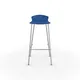 Lot de 4 - Tabouret haut de restauration Fingal -Assise polypropylène Bleu