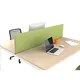 Panneau-écran acoustique Moody pour bureau bench L.140 cm – Tissu Vert fixations Blanches