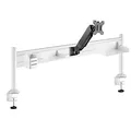 Support bras-écran et organiseur ergonomique Ergostation - L. 125 x P. 40 cm - Blanc