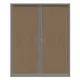 Armoire à rideaux métallique Confort+ maxi-largeur 160 x Ht 198 cm - corps Aluminium rideaux Chêne