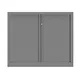 Armoire à rideaux métallique Confort+ Ht 100 x L.120 cm - corps Aluminium rideaux Aluminium