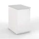 Caisson hauteur bureau métal NF Environnement Blanc top Gris, H.72 x L. 42 x P. 80 cm