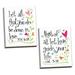 Gango Home Decor White Let All That You Do Be Done In Love Adult Religious Decor; 2-11 x 14 Stretched Canvases