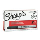 Permanent Marker Fine Point Black (30001) (24 Markers) Sharpie Fine Point Permanent Markers Box of 12 Markers Black (30001) By Sharpie From USA