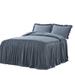 Chezmoi Collection Sinclair 3 Piece French Country Chic Bedspread Set Polyester/Polyfill/Microfiber in Blue | King Bedspread + 2 King Shams | Wayfair