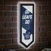 Evergreen Ultra-Thin Glazelight LED Wall Decor Pennant Toronto Maple Leafs- 9 x 23 Inches Made In USA