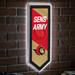 Evergreen Ultra-Thin Glazelight LED Wall Decor Pennant Ottawa Senators- 9 x 23 Inches Made In USA