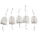 5 PCS Stainless Steel Fishing Bait Cage Lure Cage Bait Fishing Trap Basket Feeder Holder Fishing Tackle - Size L