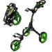 Jovial Foldable 3-Wheel Golf Push Cart - New Deluxe Scorecard Holder Upper & Lower Brackets with Strap