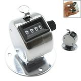 Wozhidaoke Hand Tally Counter with Base Digit Finger Ring Desktop Silver Tally 4 Digit Palm Counters Faucets Silver 19*14*4 Silver