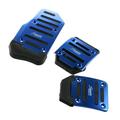 YFJQTZX 3pc General Manual Aluminum Manual Transmission Non-Slip Car Pedal Cover Set Foot Pedals Brake Pads Kit in Color Box (Blue)