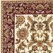 Red/White 91 x 108 x 1 in Area Rug - Canora Grey Ivory Red Machine Woven Floral Traditional Indoor Area Rug | 91 H x 108 W x 1 D in | Wayfair