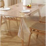Symple Stuff Aghrunniaght Clear Vinyl Pvc Fabric Table Cover Protectorfor Dining Room Table Plastic/Vinyl | 168 W x 70 D in | Wayfair