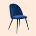 Side Chair - George Oliver 21" W Velvet Side Chair Velvet in Blue | 33 H x 21 W x 20 D in | Wayfair 0302BB1C0B4545E3BA306CD607DBDC7D