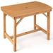 Millwood Pines Roznin Fir Outdoor Dining Table Wood in Brown | 30 H x 24 W x 39 D in | Wayfair 48C7ABB6B9FC40FE8E0F16E7E9FDC092