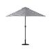 Arlmont & Co. Llywelyn 9' Market Umbrella Metal in Gray/White | 92 H x 108 W x 54 D in | Wayfair 3E4733774C5C4C769FA039D1F7879191