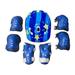 7pcs Baby Boy Girl Ice Hockey Jersey Ski Helmet Arm Elbow Knee Protector Set For Skating Skateboard