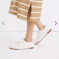 Madewell Shoes | Madewell Low Top Sneaker - White/Navy | Color: Blue/White | Size: 9