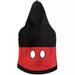 Disney Dog | Nwt. Disney Dog Costume Size L Pet Hoodie Of Mickey Mouse. Easy On & Off Velcro | Color: Black/Red | Size: L