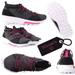 Adidas Shoes | Adidas Neo Adidas Quesa Black Grey Shock Pink Women's Size 10 | Color: Black/Pink | Size: 10