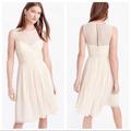 J. Crew Dresses | J.Crew | Jcrew | J Crew Clara Ivory Silk Chiffon Dress J. Crew Nwt New | Color: Cream/White | Size: 8